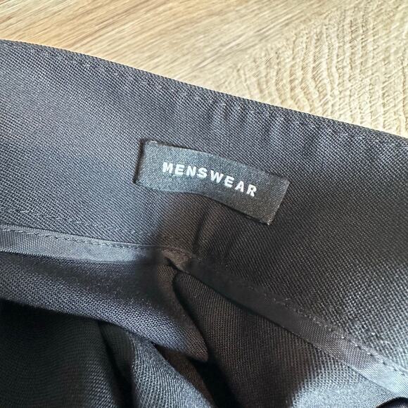 Lafayette 148 Women's Menswear Virgin Wool Stretch Trouser Pant Black 6 - Picture 6 of 11